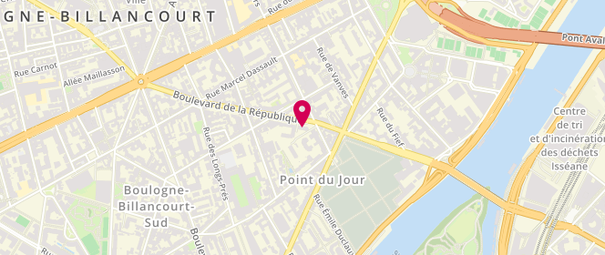 Plan de ZALESKI-ZAMENHOF Maryse, 41 Boulevard de la Republique, 92100 Boulogne-Billancourt