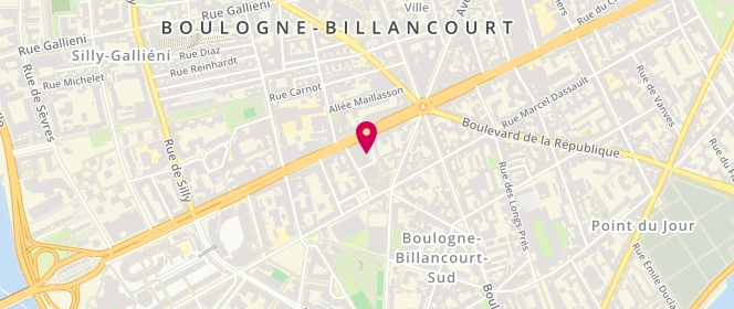 Plan de LUREAU Marie-Aude, 3 Avenue Desfeux, 92100 Boulogne-Billancourt