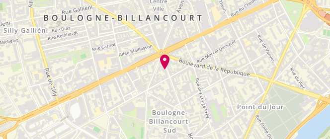 Plan de DOGNETON Michel, 206 Boulevard Jean Jaurès, 92100 Boulogne-Billancourt