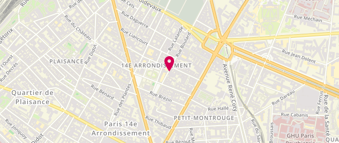Plan de KERDELHUE-POLSINELLI Valérie, 37 Rue Boulard, 75014 Paris