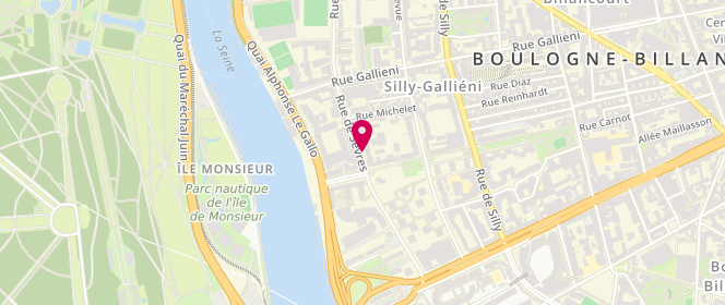 Plan de DE LAVERNHE Isaure, 79 Rue de Sevres, 92100 Boulogne-Billancourt