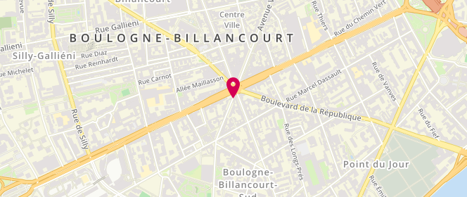 Plan de ROMÉO Christel, 1 Rue des 4 Cheminées, 92100 Boulogne-Billancourt