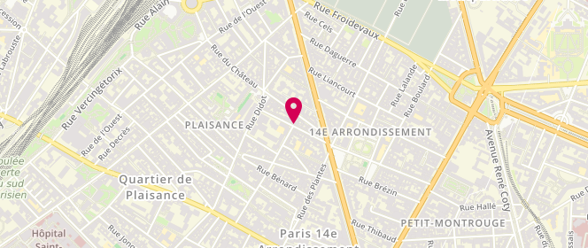 Plan de LAFOND Michèle, 54 Rue Maurice Ripoche, 75014 Paris