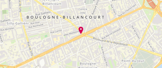 Plan de OHANA Gilbert, 1 Avenue André Morizet, 92100 Boulogne-Billancourt