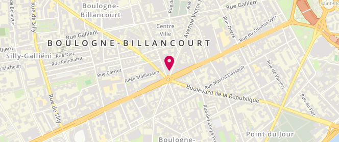 Plan de CHOUCHANA Armand, 128 Avenue Victor Hugo, 92100 Boulogne-Billancourt