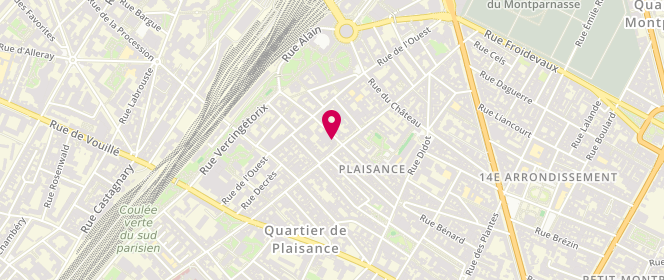 Plan de PHAM-NGOC Long, 57 Rue Pernety, 75014 Paris