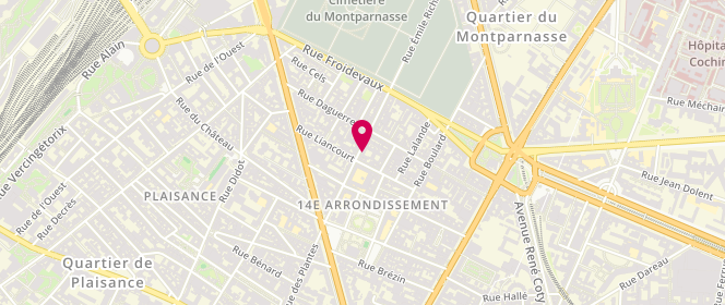Plan de BASTIEN Laurent, 25 Rue Gassendi, 75014 Paris