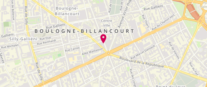 Plan de NGUYEN Sylvie, 178 Boulevard Jean Jaurès, 92100 Boulogne-Billancourt