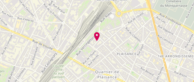 Plan de COUFFON Bénédicte, 8 Rue du Cange, 75014 Paris