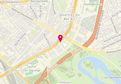 Plan de LUGAGNE-DELPON Martine, 104 Boulevard Poniatowski, 75012 Paris