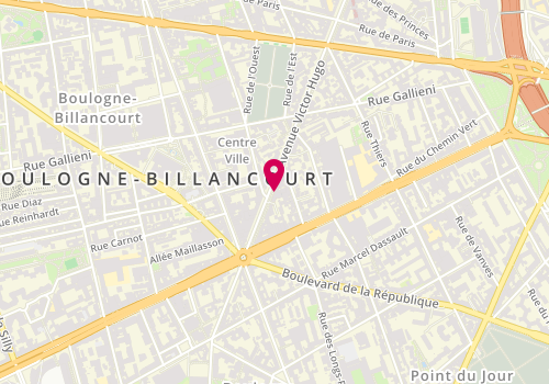 Plan de THOMAS Diala, 105 Avenue Victor Hugo, 92100 Boulogne-Billancourt
