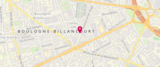 Plan de DE BOISSIEU Delphine, 104 Avenue Victor Hugo, 92100 Boulogne-Billancourt