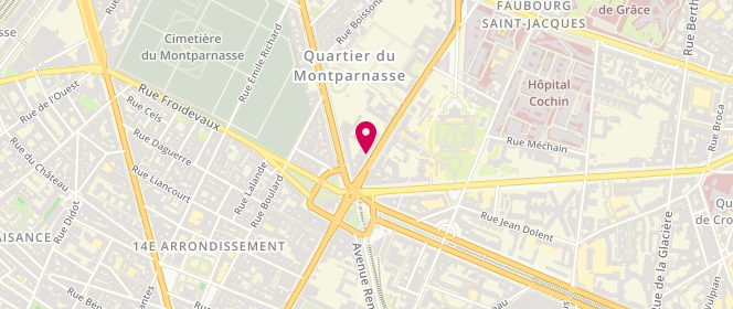 Plan de CAVET Madeleine, 102 Avenue Denfert Rochereau, 75014 Paris