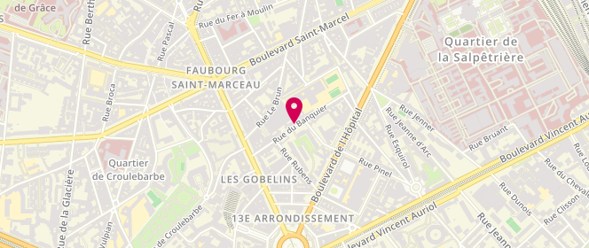 Plan de ROSSI-MARIS Martine, 22 Rue du Banquier, 75013 Paris