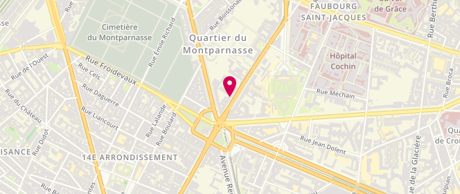 Plan de GANEM-SEBBAN Caroline, 100 Avenue Denfert Rochereau, 75014 Paris
