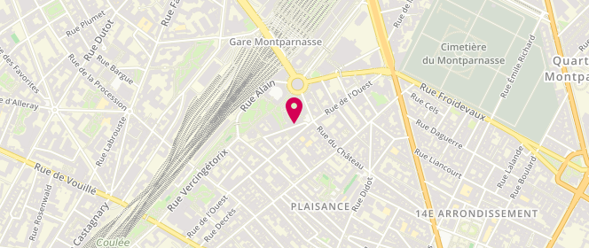 Plan de FADEL Bénédicte, 16 Rue Guilleminot, 75014 Paris
