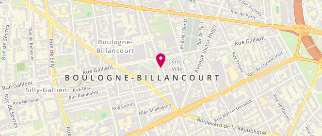 Plan de GABSI Vanessa, 138 Boulevard Jean Jaures, 92100 Boulogne-Billancourt