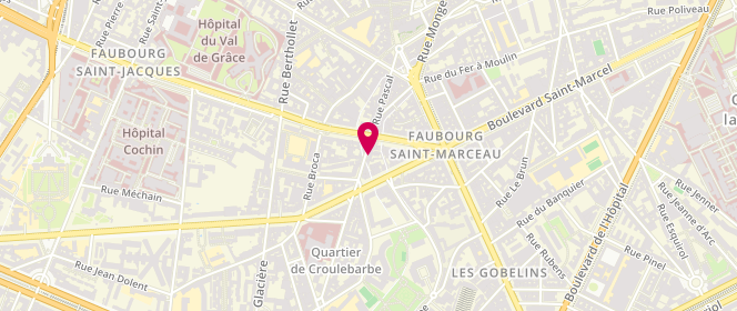 Plan de FEUGIER Fabienne, 35 Rue Pascal, 75013 Paris
