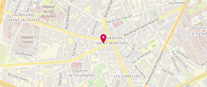 Plan de BOURATBINE Naïla, 2 Boulevard Arago, 75013 Paris