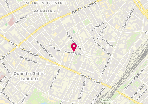 Plan de MONTGERMONT Patrick, 26 Bis Rue d'Alleray, 75015 Paris
