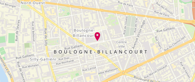 Plan de LAZIMY Yaël, 110 Rue Galliéni, 92100 Boulogne-Billancourt