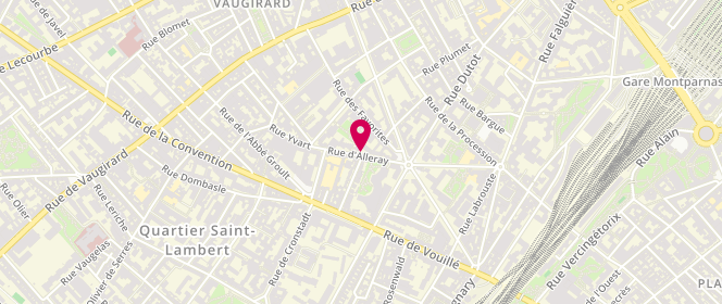 Plan de BATISSE Jean Paul, 26 Bis Rue d'Alleray, 75015 Paris