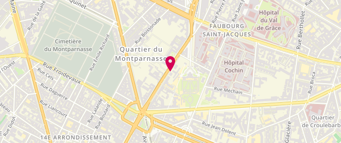 Plan de OUVRARD Gaëlle, 71 Bis Avenue Denfert Rochereau, 75014 Paris
