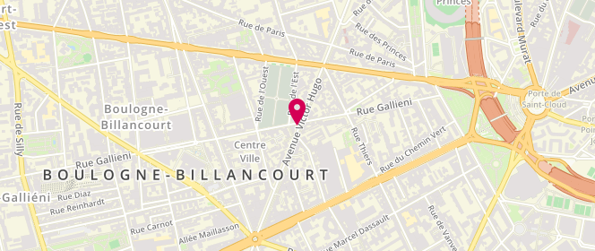 Plan de QUENNEVILLE Vincent, 101 Bis Avenue Victor Hugo, 92100 Boulogne-Billancourt