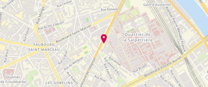 Plan de BAROUDET Simon, 101 Boulevard de l'Hopital, 75013 Paris