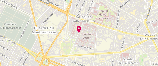 Plan de BAHAJI Méhdi, 27 Rue du Faubourg Saint Jacques, 75014 Paris