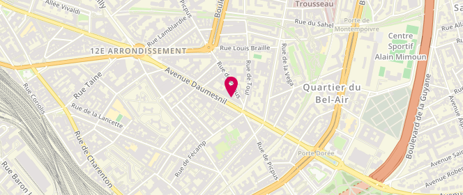 Plan de LALA Jean Philippe, 245 Avenue Daumesnil, 75012 Paris