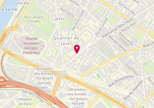 Plan de PADOVANI-COULBOY Lucie, 128 Avenue Felix Faure, 75015 Paris