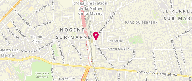 Plan de LANGLOIS Jean-Yves, 10 Place Robert Belvaux, 94170 Le Perreux-sur-Marne