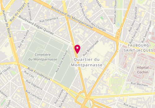 Plan de POULAIN François, 247 Boulevard Raspail, 75014 Paris