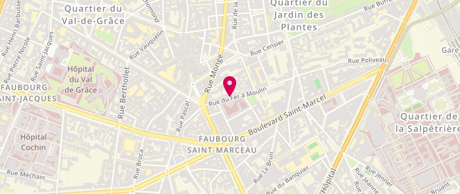 Plan de LAVALLEE Isabelle, 40 Rue du Fer à Moulin, 75005 Paris