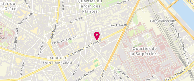 Plan de PORTE Gérard, 38 Boulevard Saint Marcel, 75005 Paris