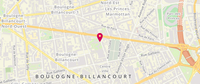 Plan de MARNEAU Evelyne, 6 Bis Rue de la Belle Feuille, 92100 Boulogne-Billancourt