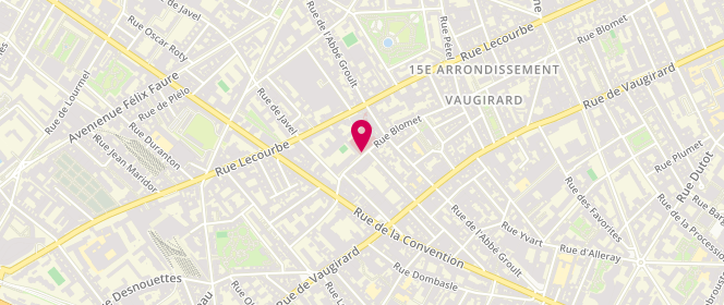Plan de KINN Juliette, 136 Bis Rue Blomet, 75015 Paris