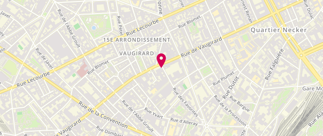 Plan de VERDIER Dominique, 2 Rue des Favorites, 75015 Paris