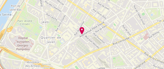 Plan de ALANI Rasha, 80 Avenue Felix Faure, 75015 Paris