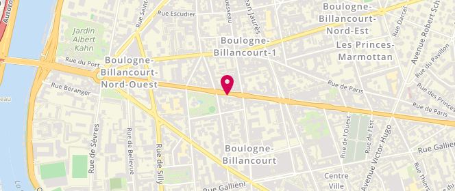 Plan de GUBER Jacques, 105 Route de la Reine, 92100 Boulogne-Billancourt