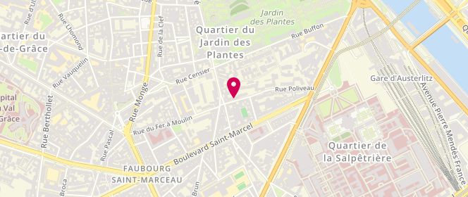 Plan de AUBERT-LE GRIMELLEC Delphine, 42 Bis Rue Poliveau, 75005 Paris