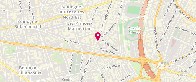 Plan de DERHY Henri, 13 Rond Point Andre Malraux, 92100 Boulogne-Billancourt