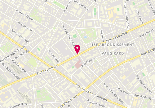 Plan de RENUCCI Marie Laure, 200 Rue Lecourbe, 75015 Paris