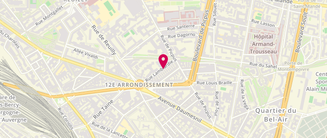 Plan de BRANELLEC Albanne, 18 Rue Lamblardie, 75012 Paris