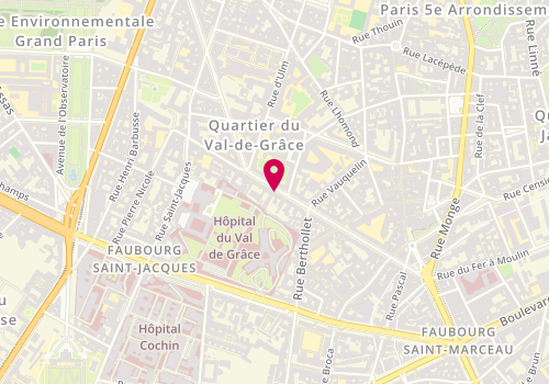 Plan de PINEDA Roland, 61 Rue Claude Bernard, 75005 Paris