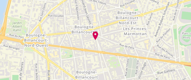 Plan de HADDAD Delphine, 54 Boulevard Jean Jaurès, 92100 Boulogne-Billancourt