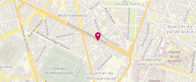 Plan de GAGEY Véronique, 132 Boulevard du Montparnasse, 75014 Paris