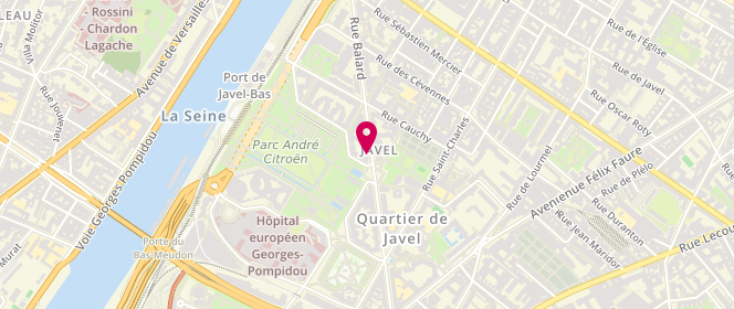Plan de BERCU Geanina, 56 Rue Balard, 75015 Paris