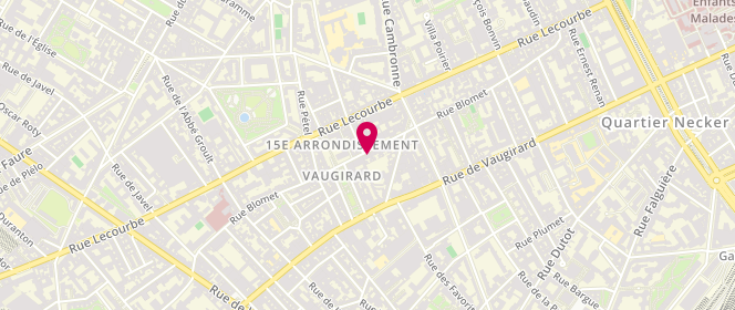 Plan de STEHELIN-GAUDILLAT Catherine, 89 Rue Blomet, 75015 Paris
